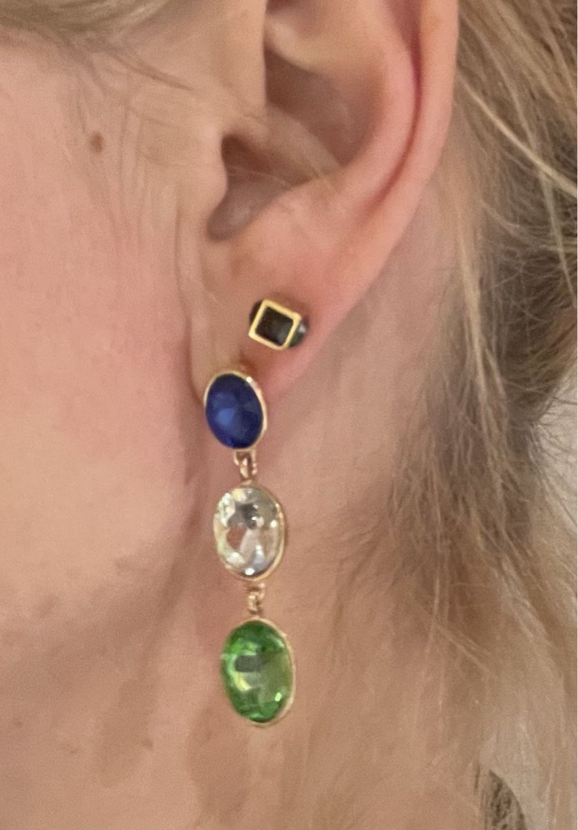 Ohrringe & -stecker: Orecchini lunghi pietre colorate blu verde – Neu (gemäss Beschreibung) aus Gordevio von LanaZimm