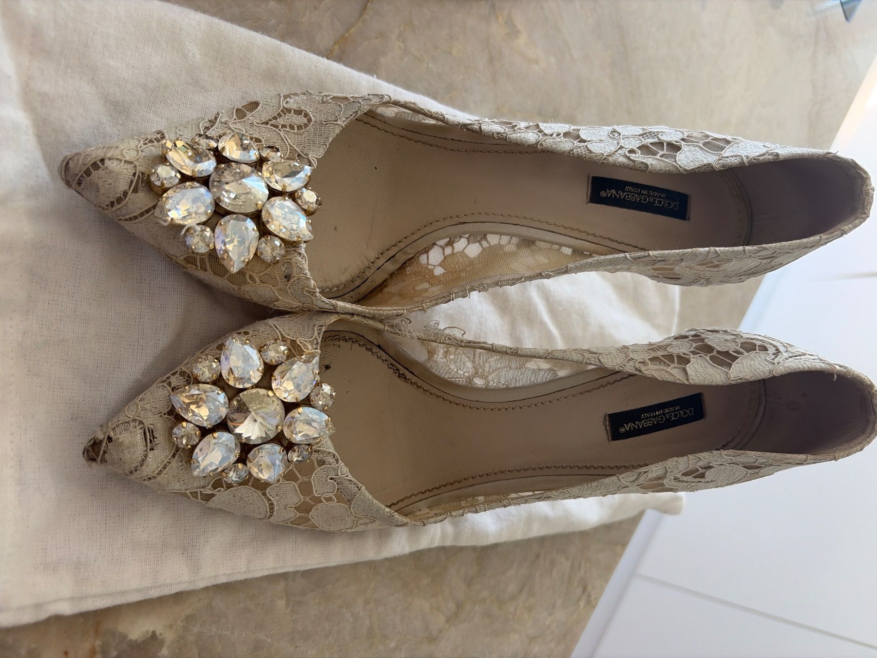 Scarpe da donna: Dolce & Gabbana Spitzpumps mit Strasssteinen Gr. 38 Somme... – Usato da Herrliberg venduto da SisiW