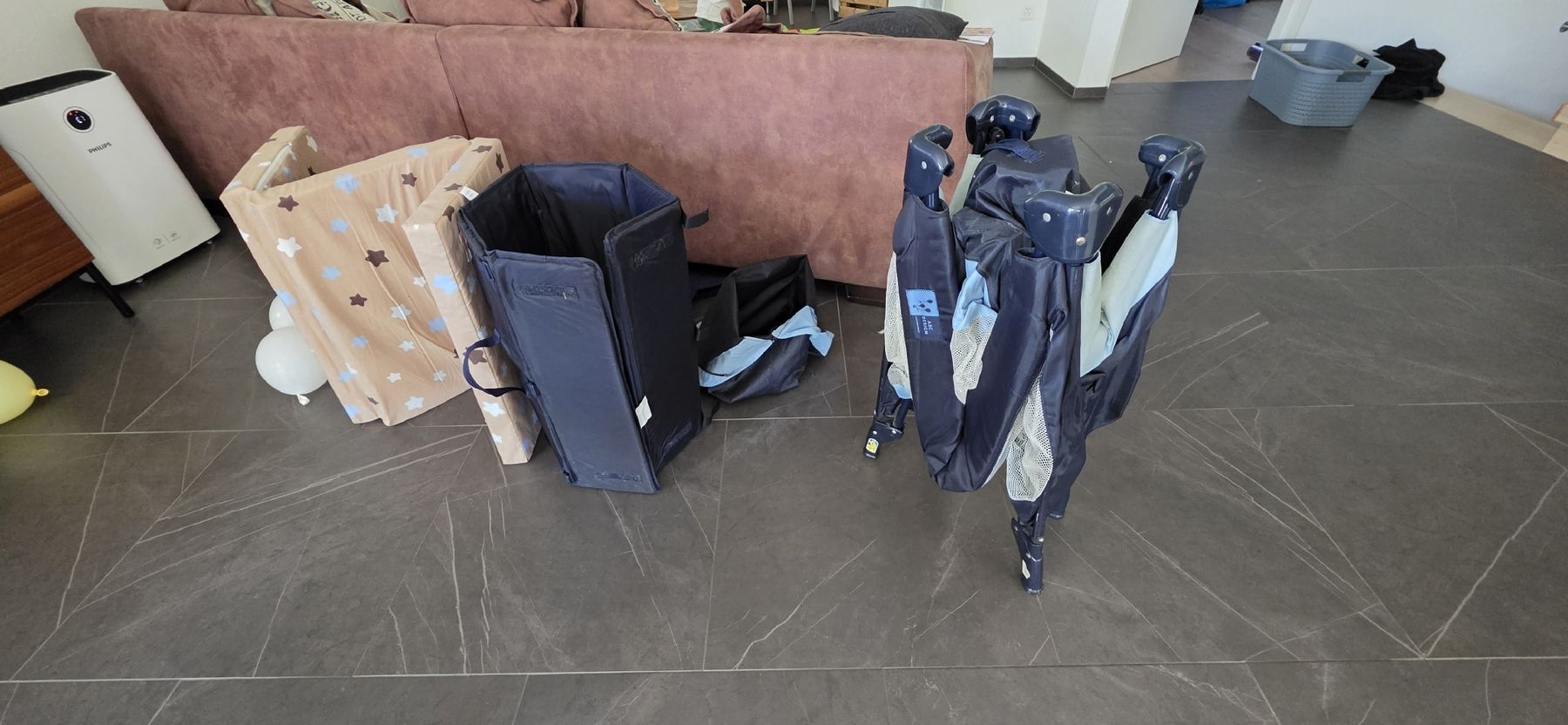 Betten: Reisebett ABC Design Noctis Plus blau – Gebraucht aus Breitenbach von gnieserli