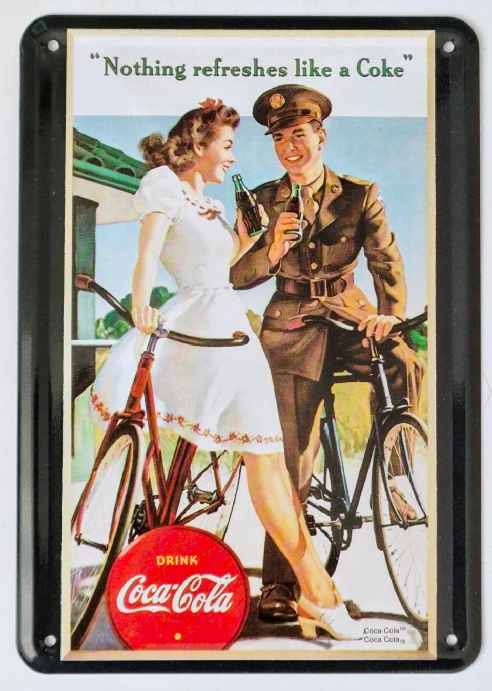 Cartoline postali: Coca-Cola Blechpostkarte (04) – Usato da Pfäffikon ZH venduto da Colacity