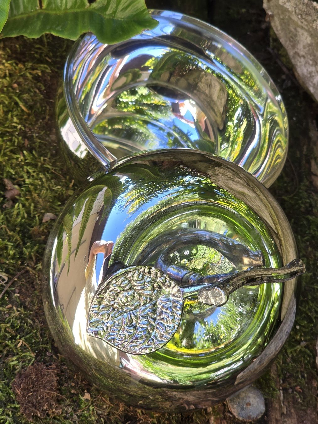 Sculptures & Statues: Versilberter Apfel  – D'occasion à Walkringen par Vanuca 3