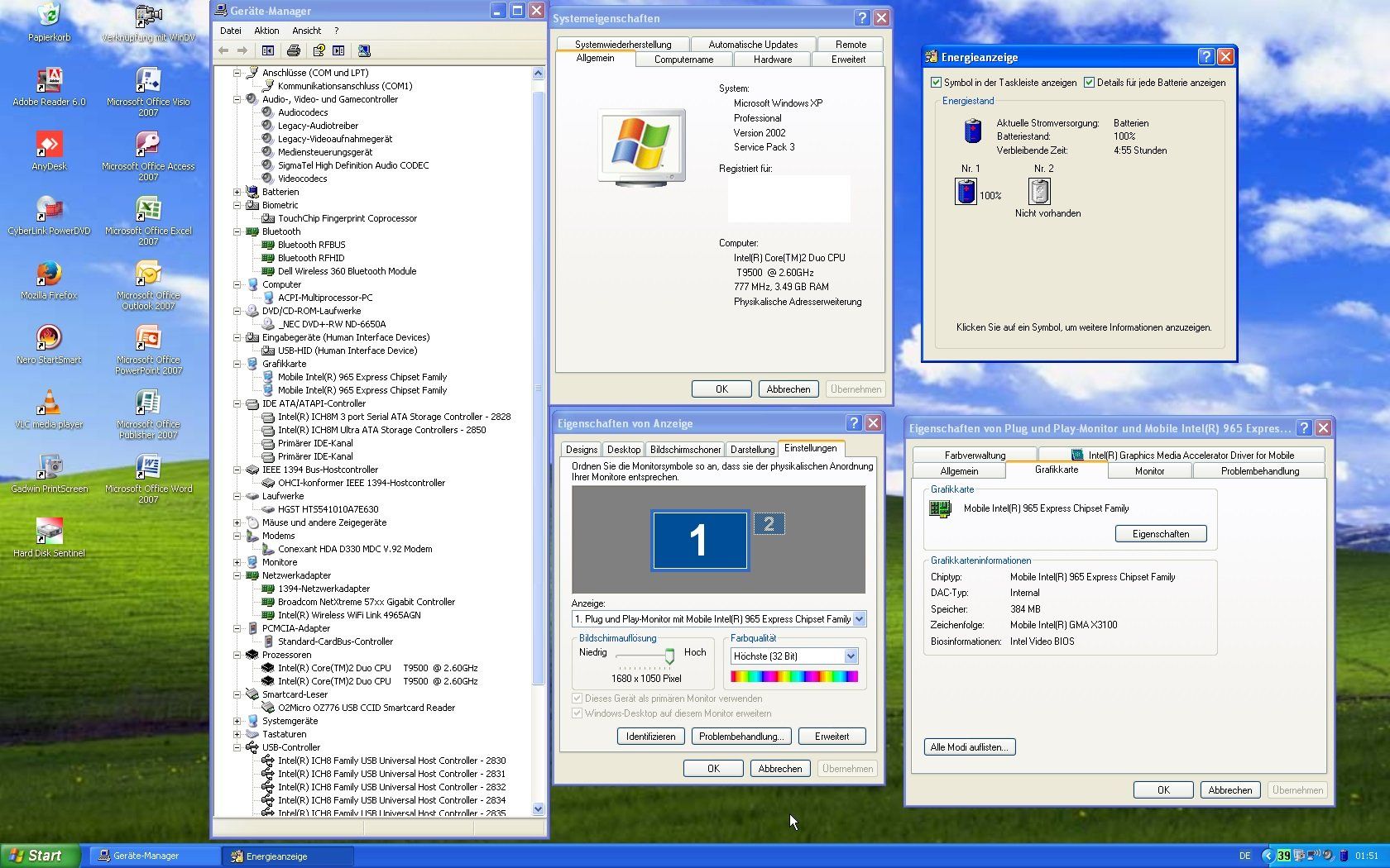 Dell Notebook: Dell Latitude D830 Windows XP & OFFICE 2007, Serial - RS-232 – Usato da Magden venduto da SelHas 6
