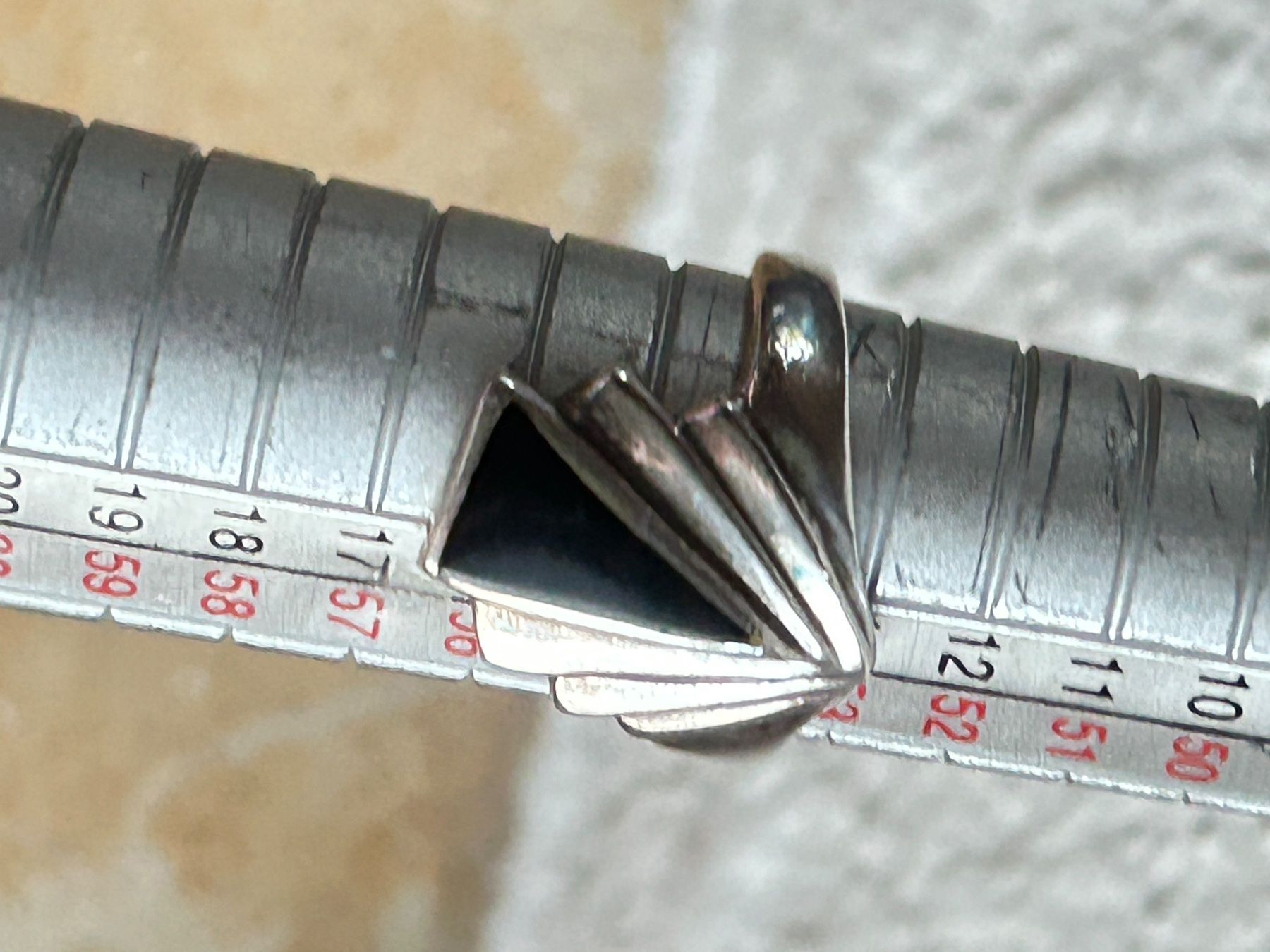 Ringe: Vintage Silberring mit Onyx Einsatz (Gr. 54.5) – Gebraucht aus Laufen von belleskulptur 7