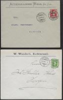 1915 GS Firmen-Briefe komplett o RICHTERSWIL + WALD ab 1.-