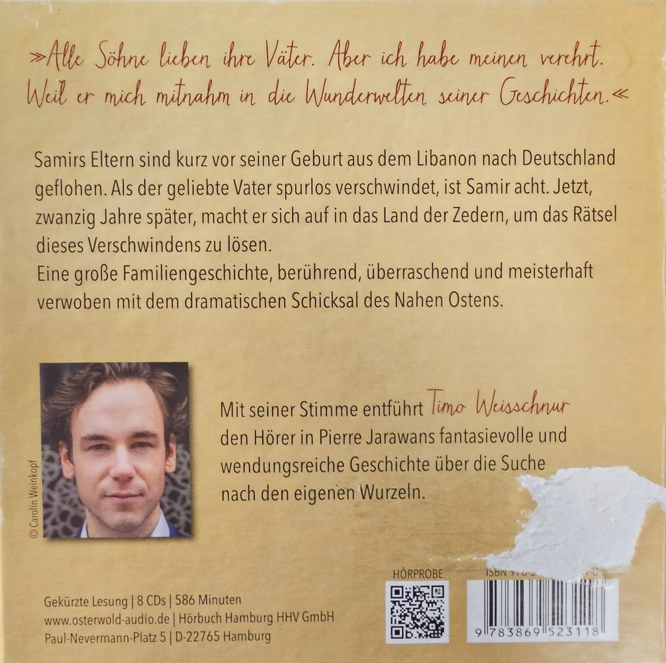 Audiolibri: Pierre Jarawan - Am Ende bleiben die Zedern – Usato da Wahlen b. Laufen venduto da Cg10 1