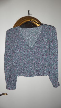 Romantische Langarm Bluse Gr XS ONLY