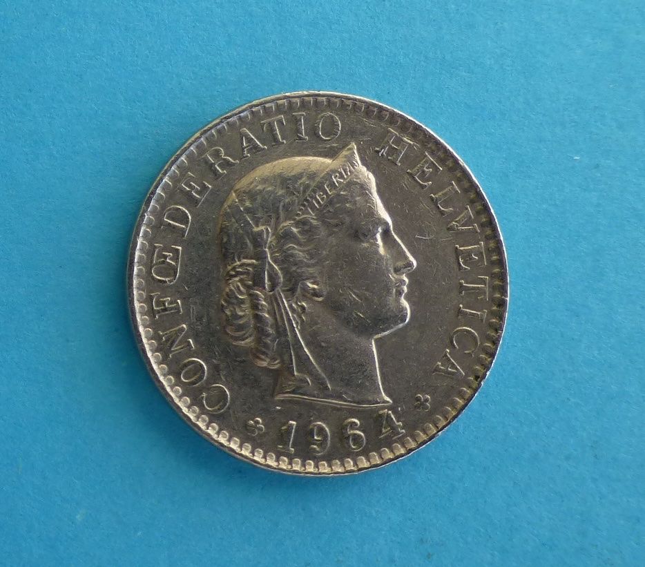 Tutti le monete: 20 Rappen 1964 – Usato da Niederglatt ZH venduto da Viktor1949