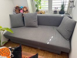 IKEA Asarum Bettsofa grau