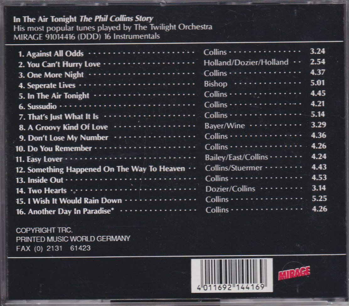 CD: ABBA Philharmonic & Phil Collins Twilight Orchestra - 2 CD's – Usato da Zürich venduto da good-rabbit 3