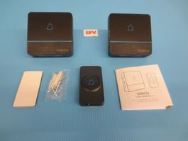 Funktürklingel Türklingel mit 2 Empfänger 56 Melodien 230V