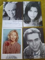 TV Mix - 4 signierte Autogrammkarten - Set