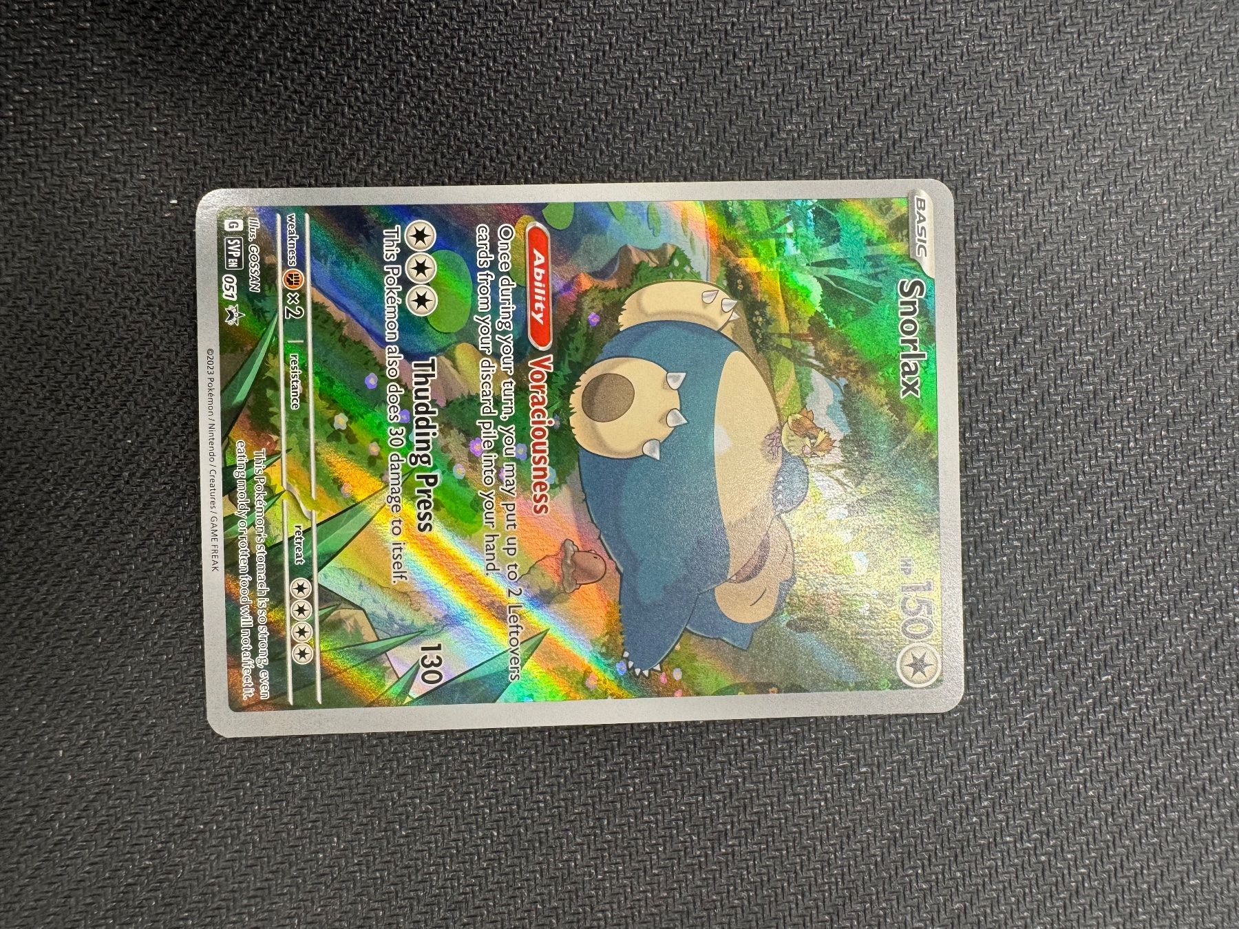 Pokémon Cartes à collectionner: SNORLAX PROMO SVP051 ENG – D'occasion à Grancia par gro_x9gh