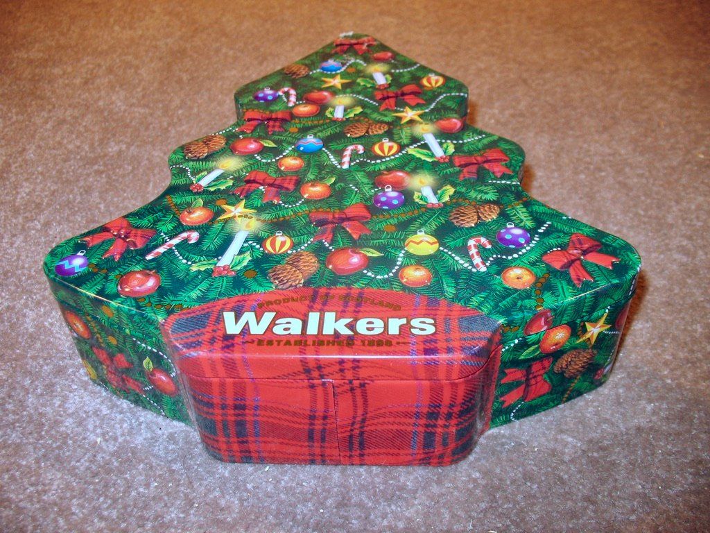 Altro in Decorazioni & Accessori: Blech Dose Büchse Walkers Biscuits Guetsli Weihnachtsbaum – Usato da Wil ZH venduto da Arbolero 2