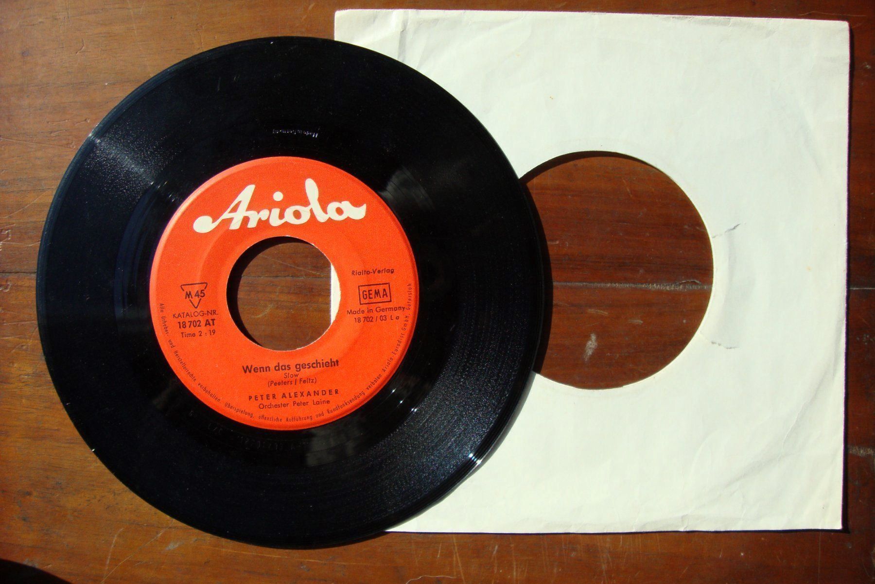Dischi in vinile: PETER ALEXANDER - Wenn das geschieht – Usato da Bern venduto da Uli_10_11 1