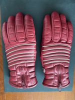 vintage Damen Lederhandschuhe 1980er bordeauxrot Gr L Top
