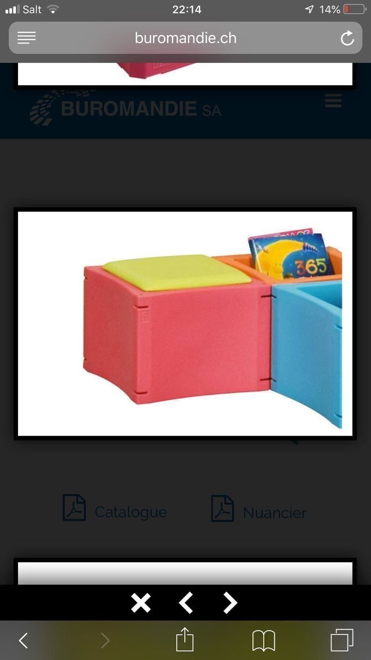 Regale: biblio, cubes, poufs modulables pro – Gebraucht aus Leytron von TipTop1912 5