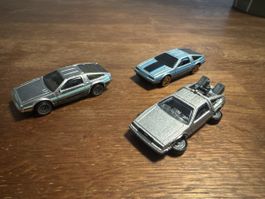 Hotwheels 3er Set DeLorean