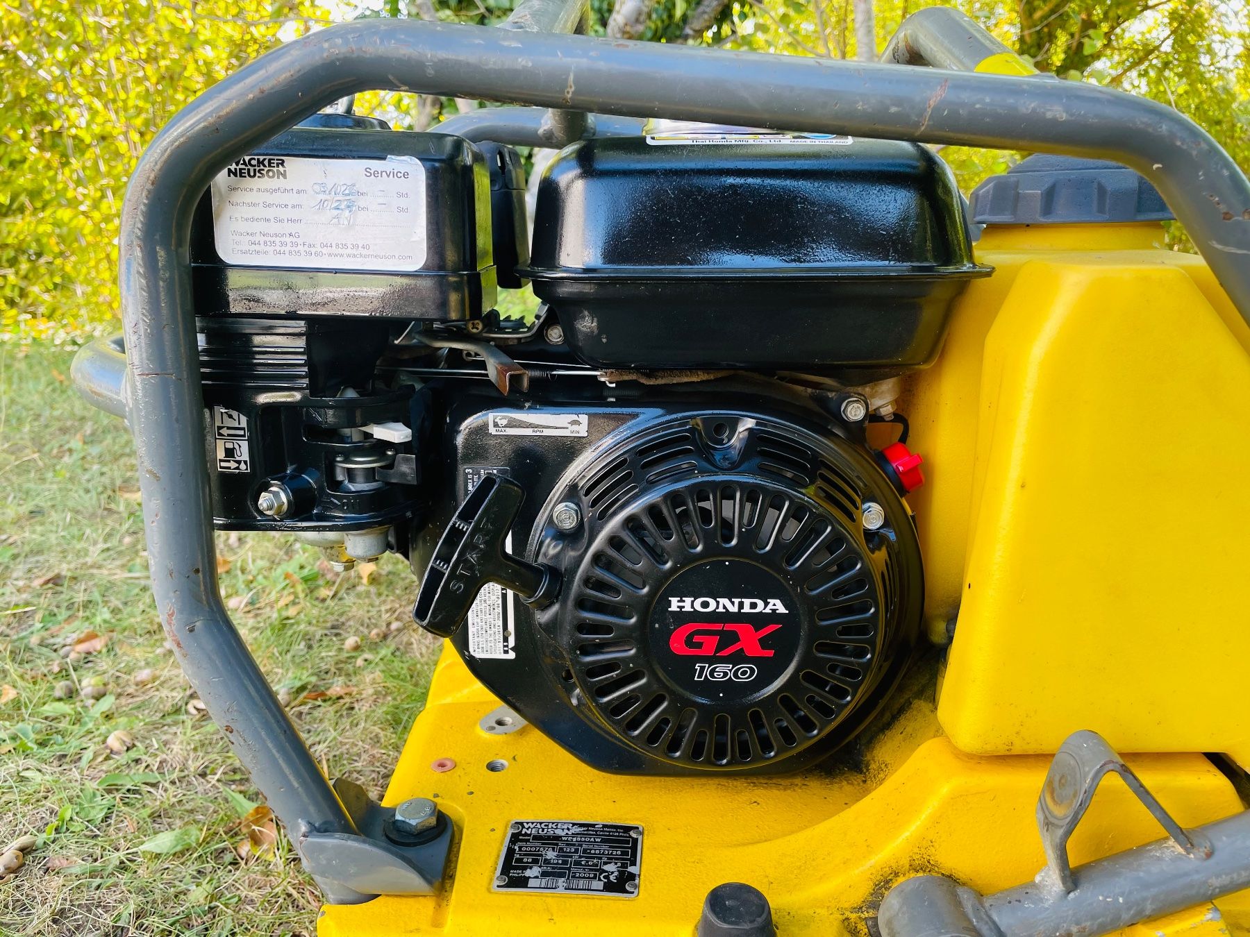 Wacker Neuson Tutte le macchine: Vibroplatte Rüttelplatte Wacker Neuson / Honda – Usato da Dietikon venduto da L.L_GmbH 5