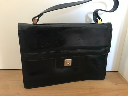 Handtasche Vintage Lackleder Swiss Made