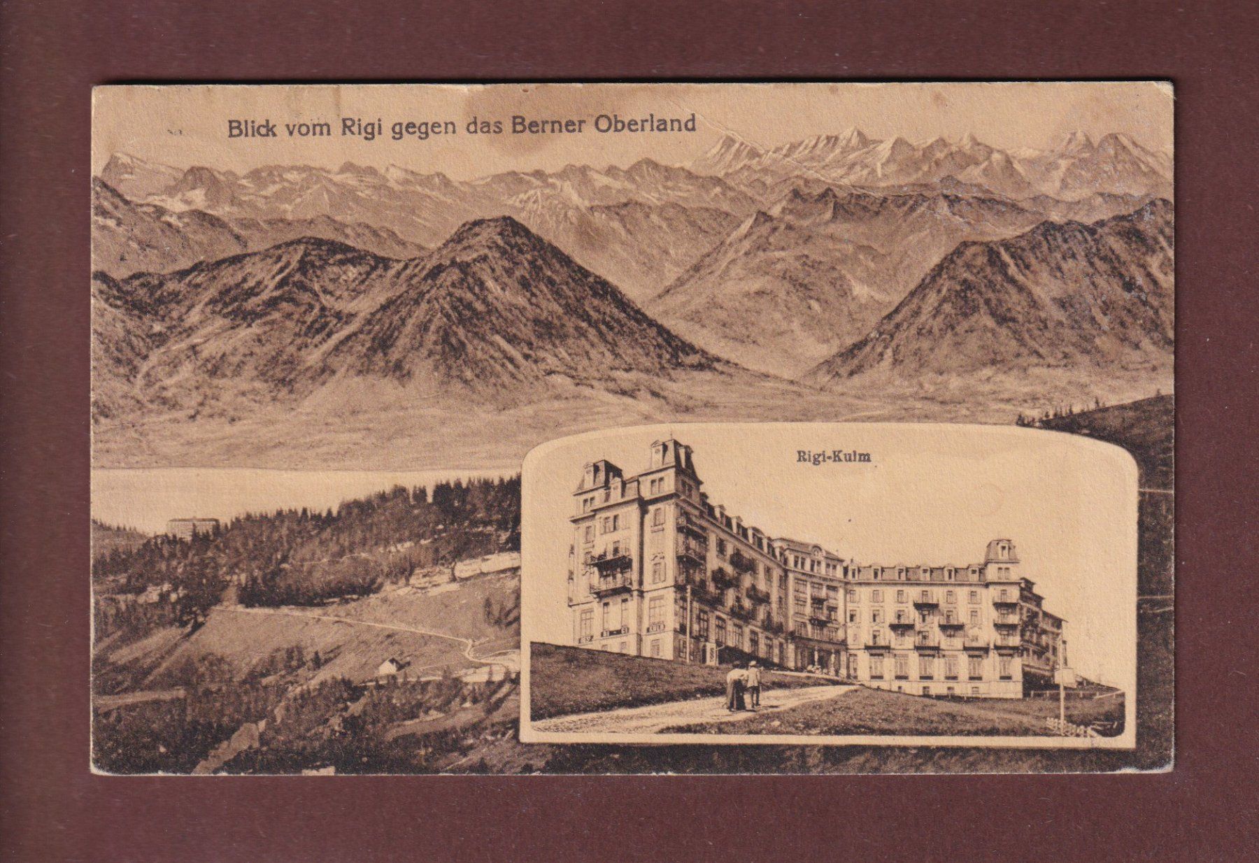 Cartes postales: Blick vom RIGI - Rigi-Kulm - 1922 – D'occasion à Pully par nicecards-shop