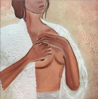 ACRYLBILD Aktbild, 60x60 cm, mit Rahmen