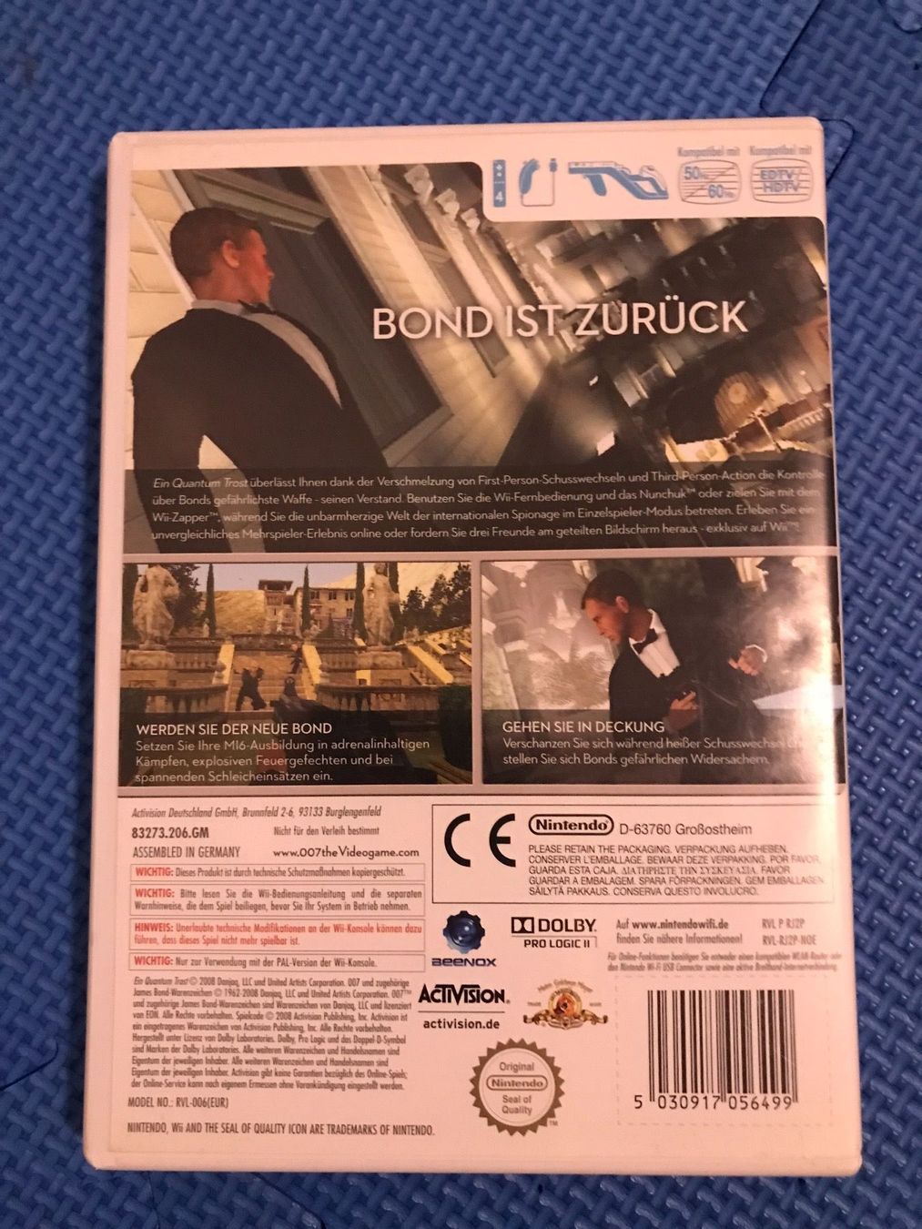 Nintendo Giochi: 007 ein Quantum Trost Nintendo Wii – Usato da Gossau SG venduto da schlitzerdemon 2