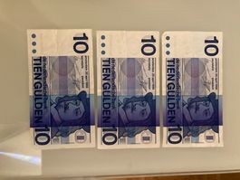 10 Gulden 25 April 1968 Niederlande 3 Stueck