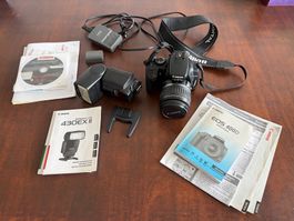 Canon EOS 400D, EFS 18-55 mm Objektiv, Speedlite 430EXll