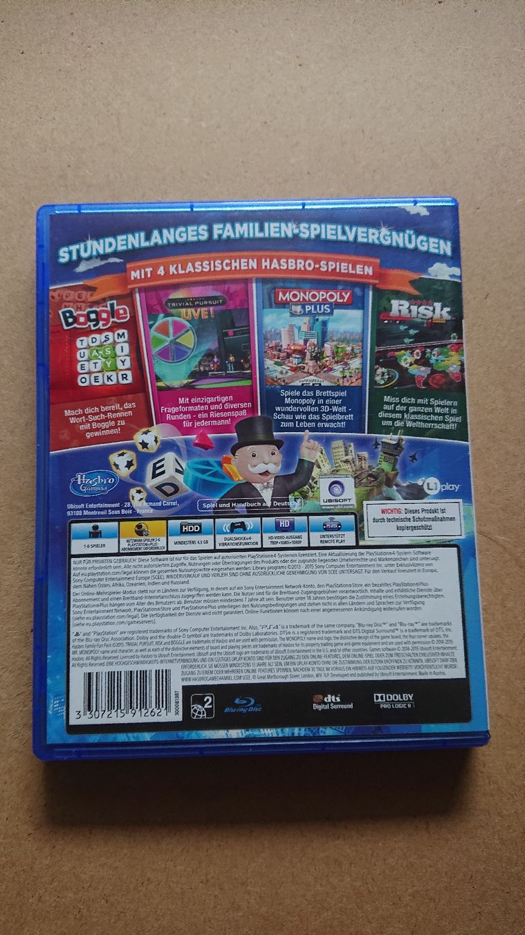 Spiele: Hasbro Family Fun Pack PS4  – Gebraucht aus Chur von FreakofRarity 1