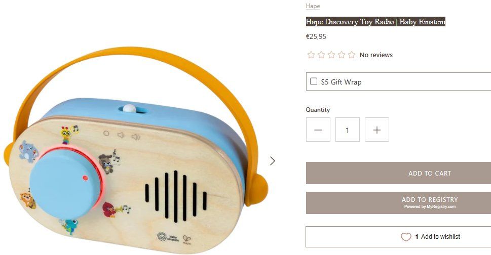 Giocattoli: Hape Discovery Toy Radio | Baby Einstein – Usato da Pambio Noranco venduto da Pol69 5