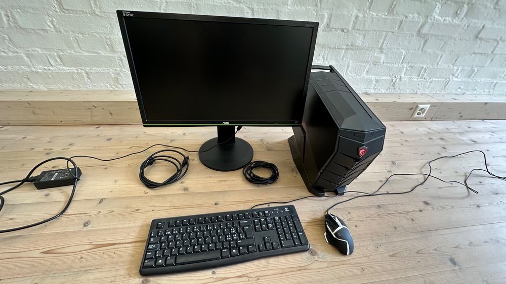 Computer mit Bildschirm - MSI Aegis 084 - AOC G2460PG (Gebraucht) in ...