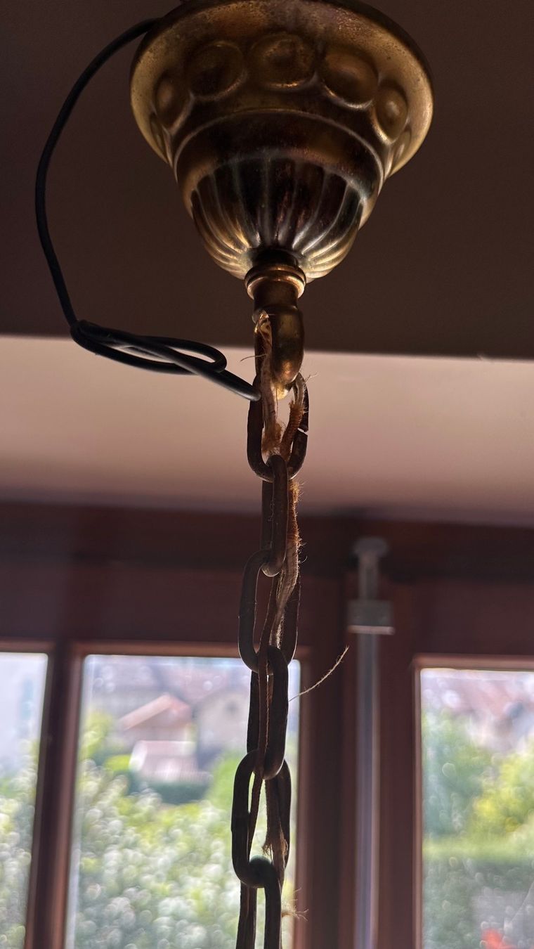 Lampadari & plafoniere: Beau lustre antique 4 feux – Usato da Russin venduto da applenic 5