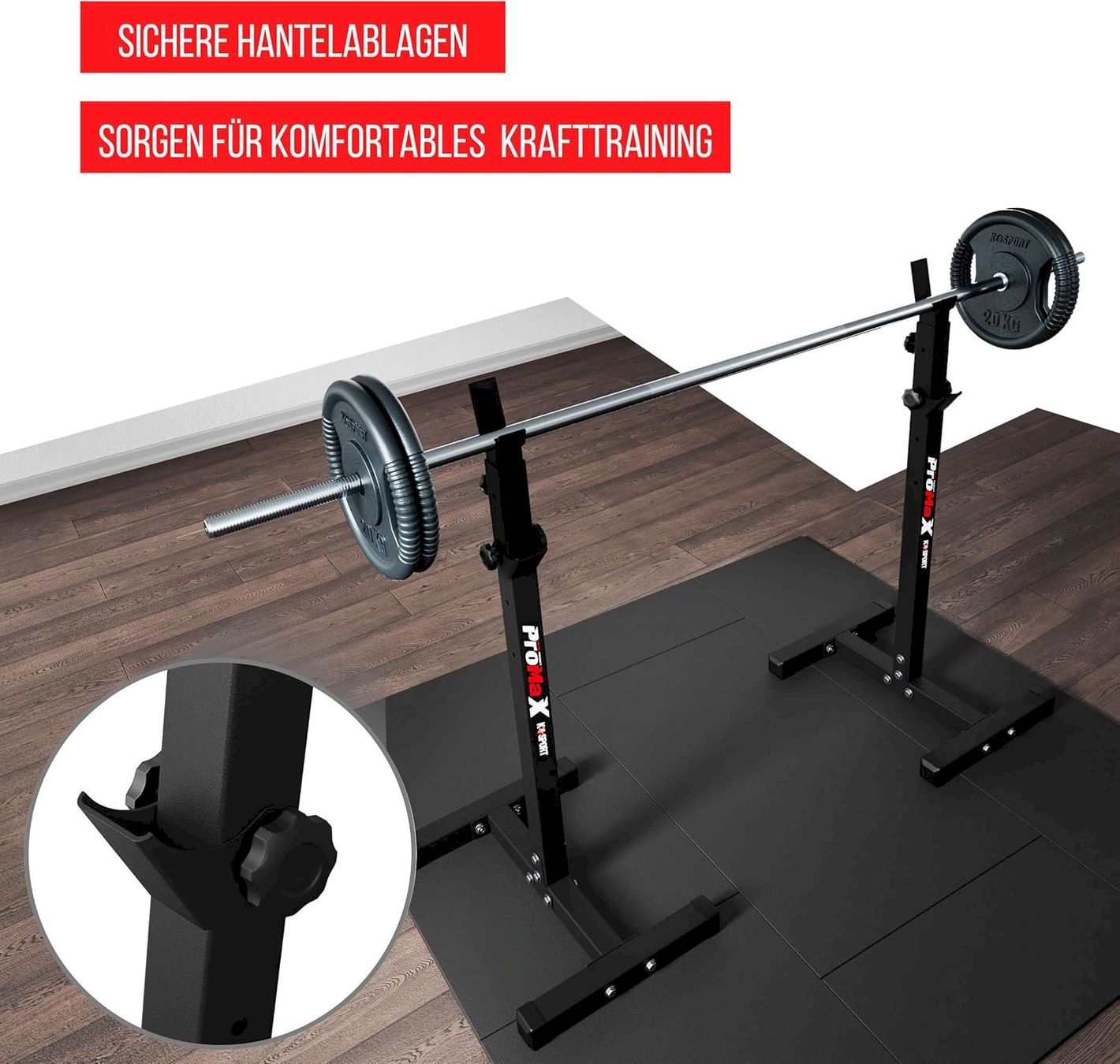 Manubri & Pesi: K-Sport KSH012 Langhantel Hantelablage – Nuovo e nell'imballaggio originale da Bottighofen venduto da zaap 3