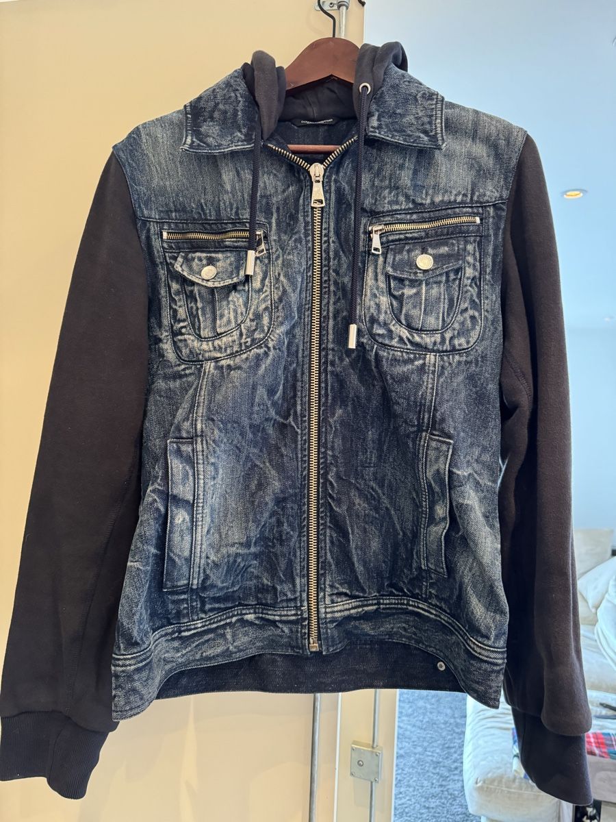 Dolce & Gabbana Giacche: Dolce Gabbana Jersey Jeans Jacket 50 – Nuovo (secondo la descrizione) da Zug venduto da OJ1212