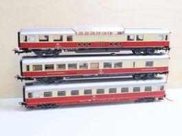 Märklin 3 x TEE Personenwagen - modern Kunststoff Set H0