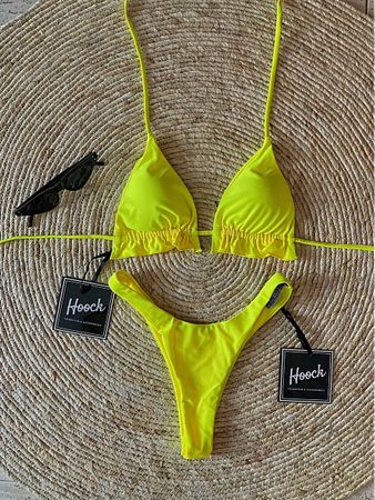 Neongelber Bikini Gr. S Sommer Strandurlaub Badeanzug