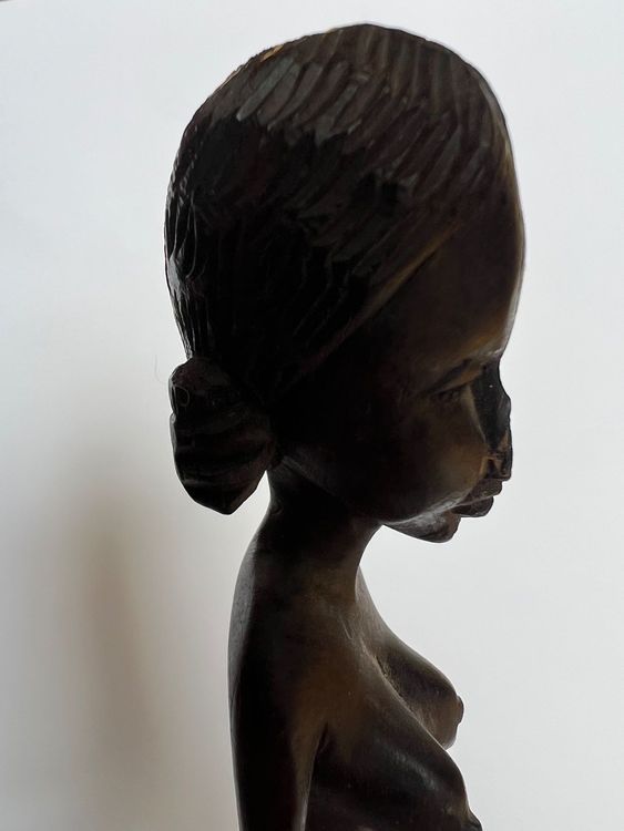 Skulpturen & Statuen: Afrikanische Holzfigur ca. 48 cm alt Handarbeit Unikat – Gebraucht aus Oberhofen Thun'see von SwissTreasure 9