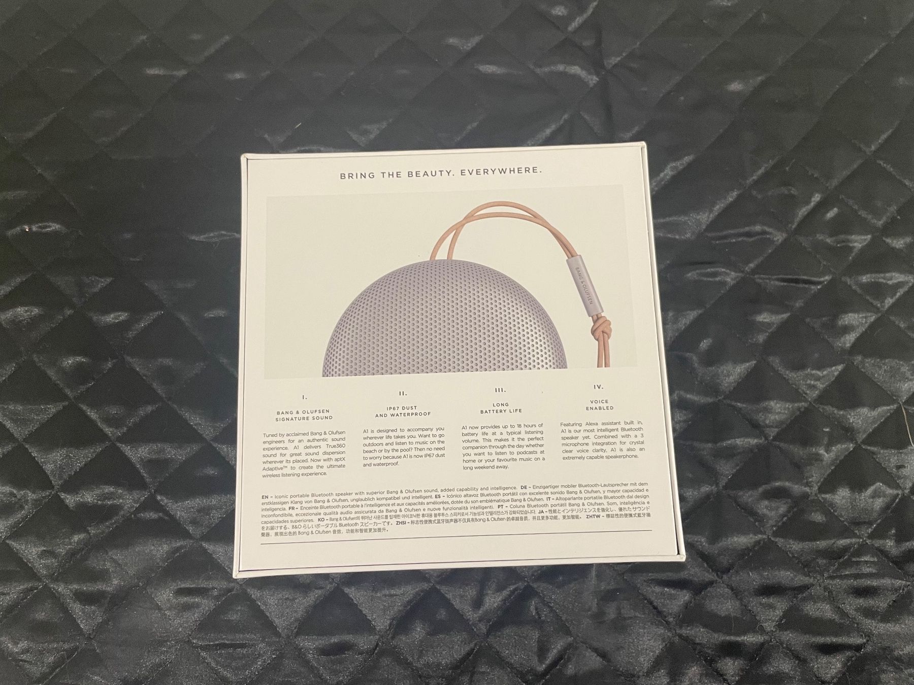 Bang & Olufsen Lautsprecher: B&O Beosound A1 2nd Gen Grey Mist – Neu und originalverpackt aus Kirchberg SG von EPGaemperle 1