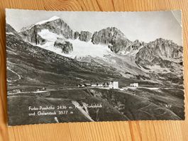 Furka-Passhöhe m. Hotel Furkablick und Galenstock - AK