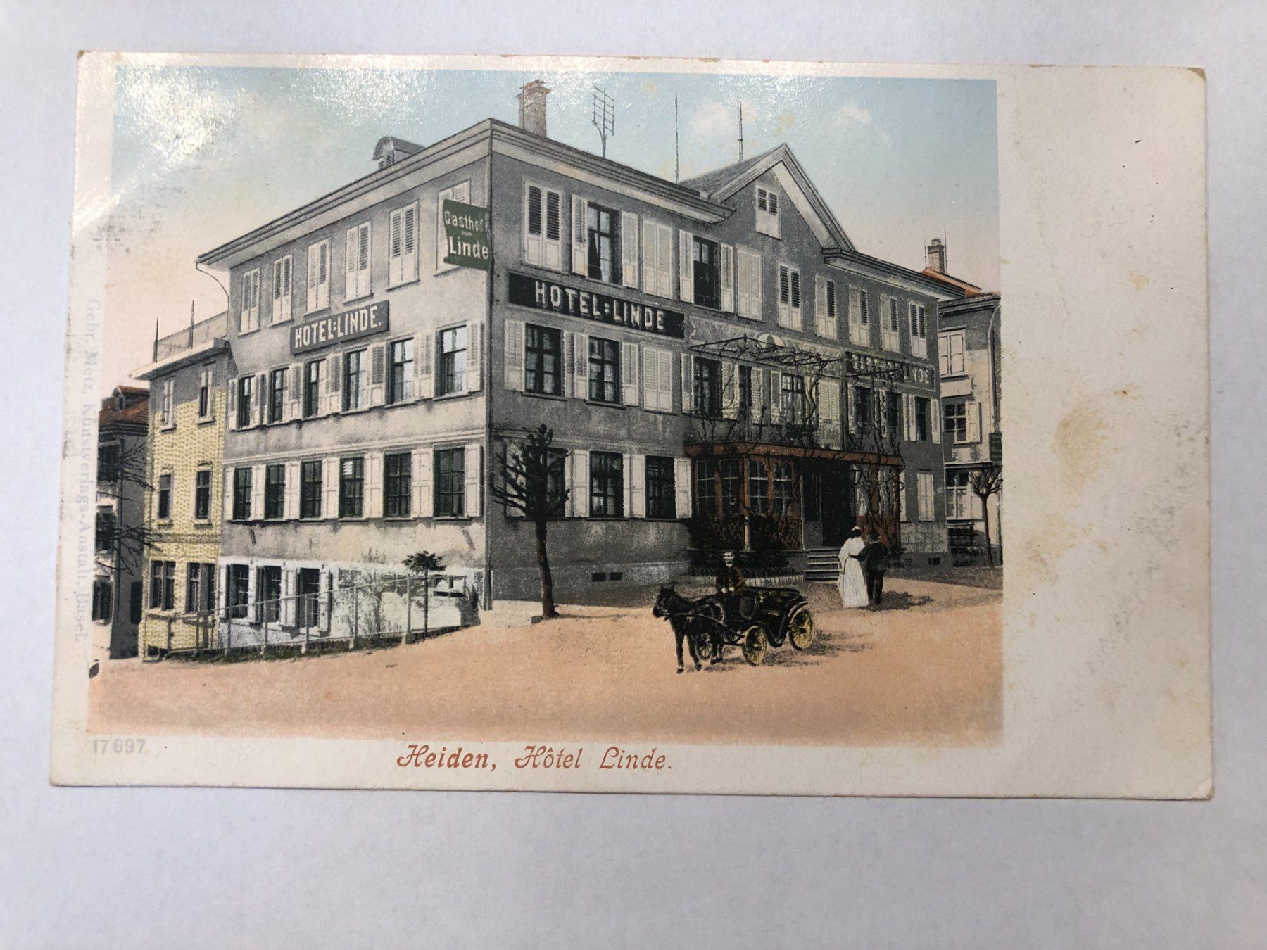 Cartoline postali: Hotel Linde Heiden – Usato da Pfäffikon ZH venduto da Waltoversand