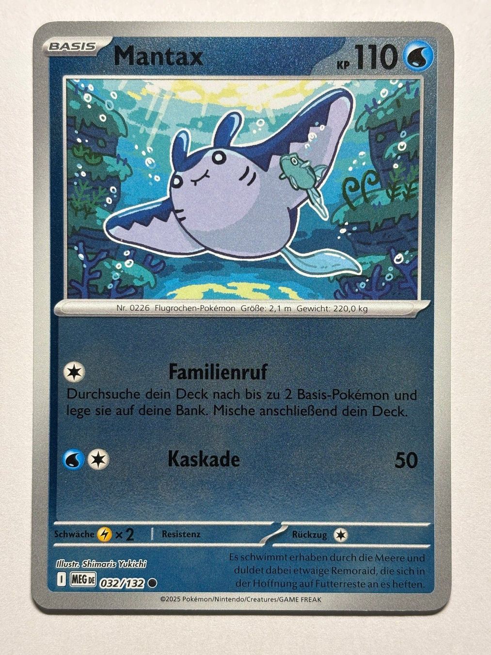 Pokémon Carte collezionabili: Mantax (MEG 32) - Reverse Holo - DE – Usato da Allschwil venduto da bul_5pmr