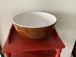Teigschüssel Schüssel von Rössler braun/weiss.