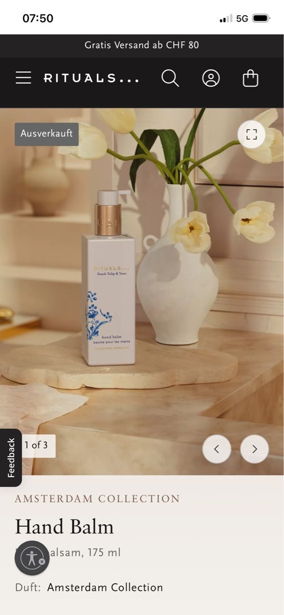 Rituals Idratazione: Rituals Hand Balm originalverpackt  – Nuovo e nell'imballaggio originale da Rüti ZH venduto da Tal_ga6N 3