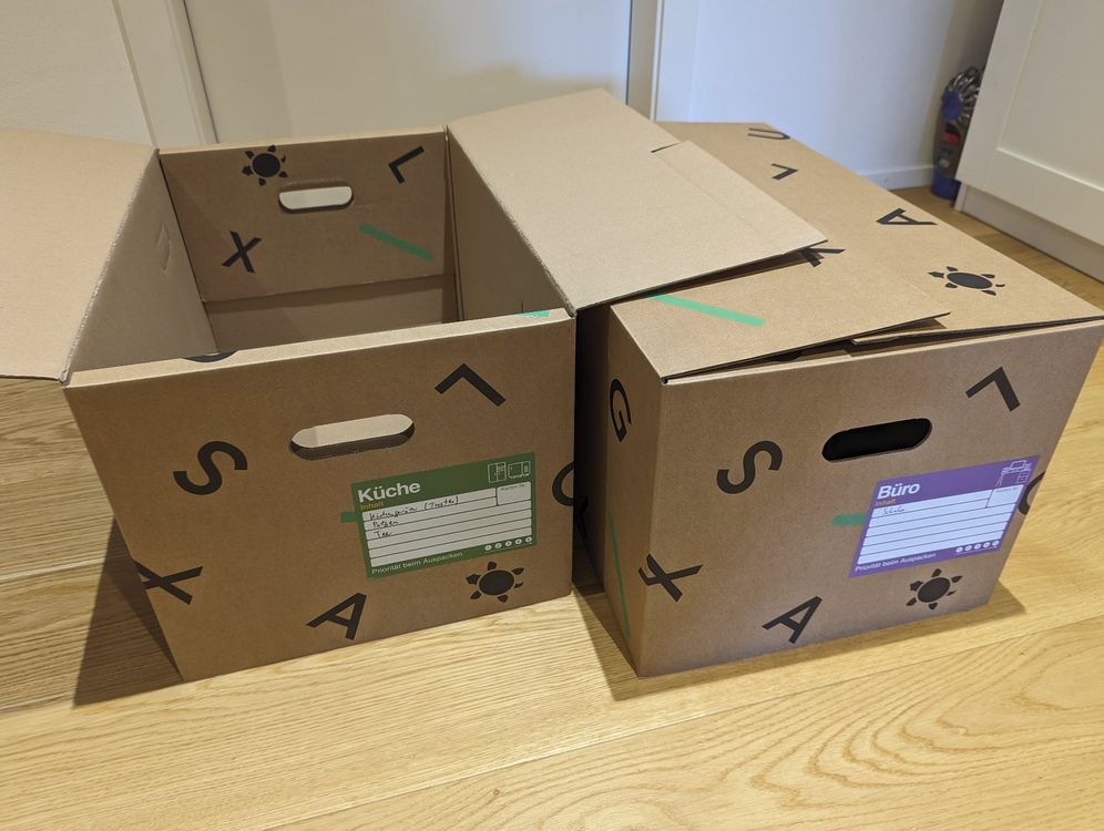 5 Stück Versandkartons 100x20x20cm - Faltkartons Aus Wellpappe