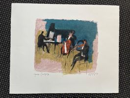 Lithografie von Hugo WETLI 1967 Epreuve d'Artist  (ID B5618)