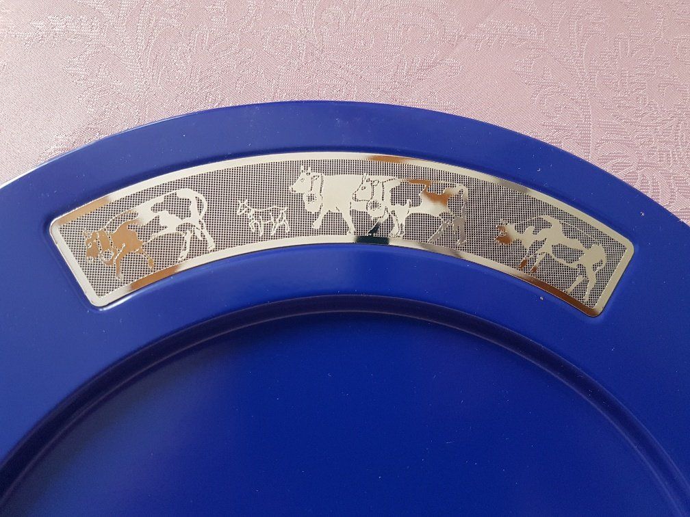 Piatti: Platz Teller Blau mit Silber – Usato da Niederbipp venduto da Trude04 3