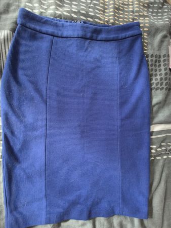 Blauer Businessrock Gr. 36