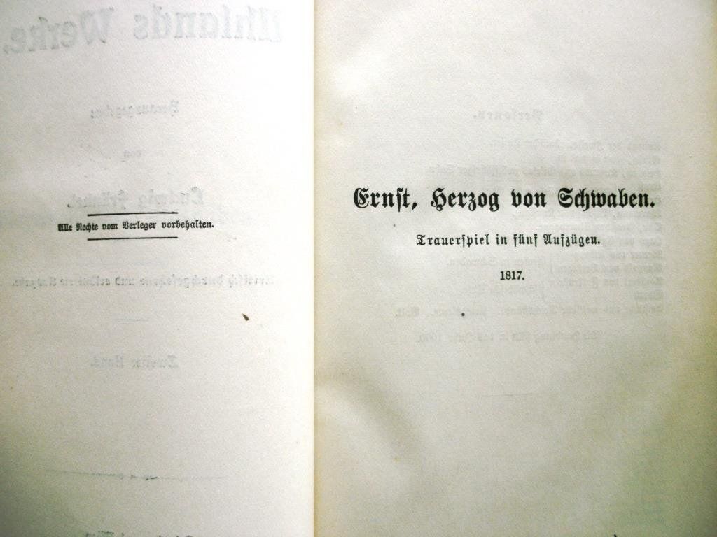 Libri: Uhlands Werke – 1893 – Usato da Grenchen venduto da Kogi7 6