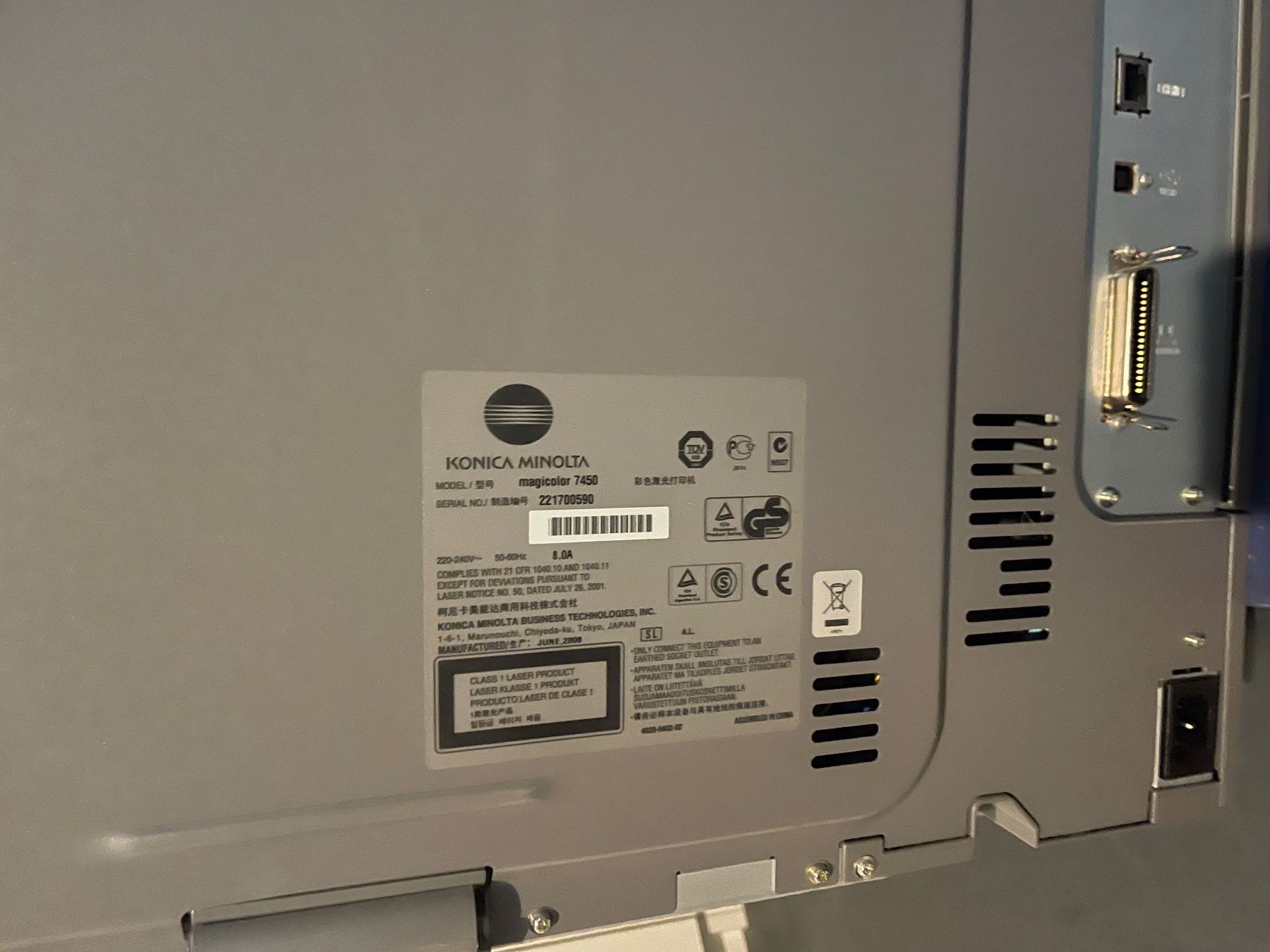 Konica Stampanti: Konica Minolta 7450 Laserprinter – Usato da Rümlang venduto da Chic0 1