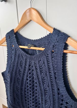 Massimo Dutti XS Ärmelloses Top 34 marineblau blau